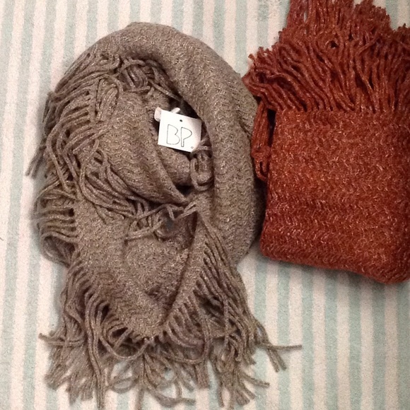bp Accessories - BP fringed infinity scarf.